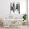 Stupell Industries Vertical Black Ink Strokes Abstract Watercolor Over White Canvas Wall Art